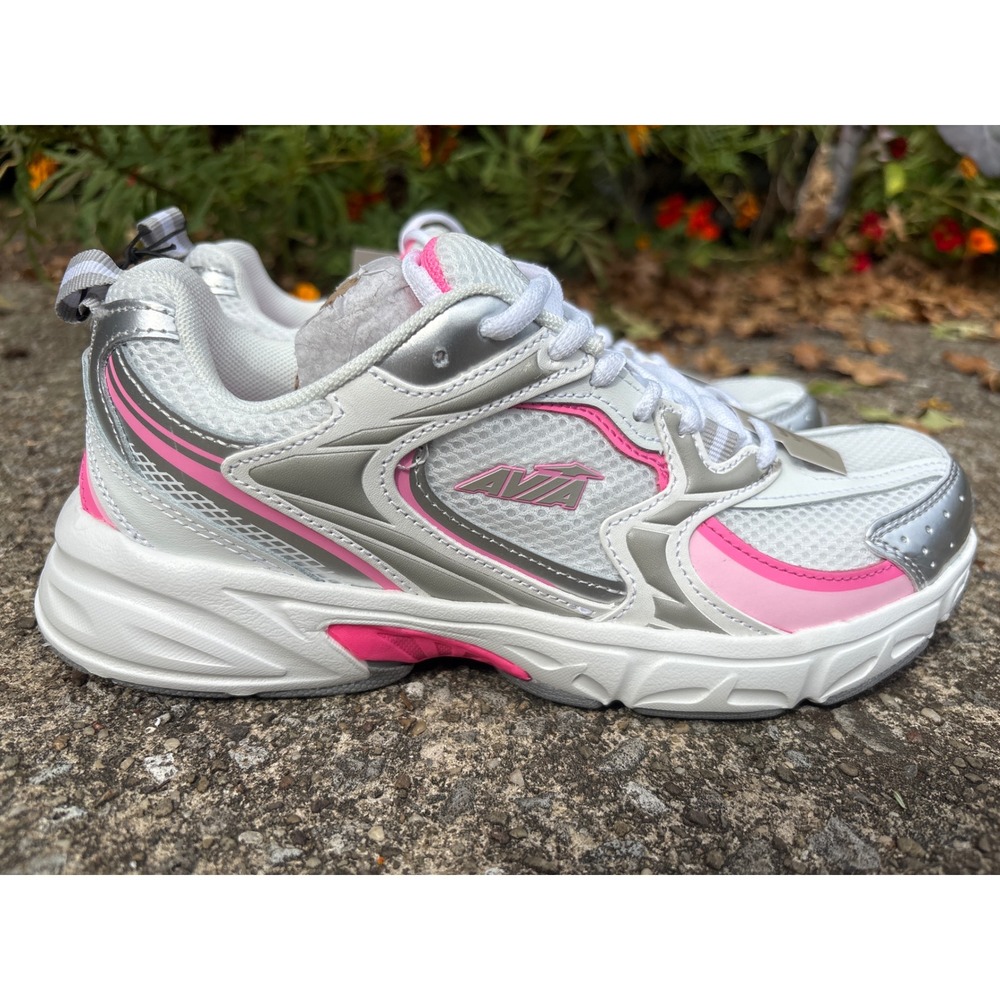 Avia AV 5000 Womens Sneakers White Pink Leather Mesh 9.5 NWT Athletic Trainer
